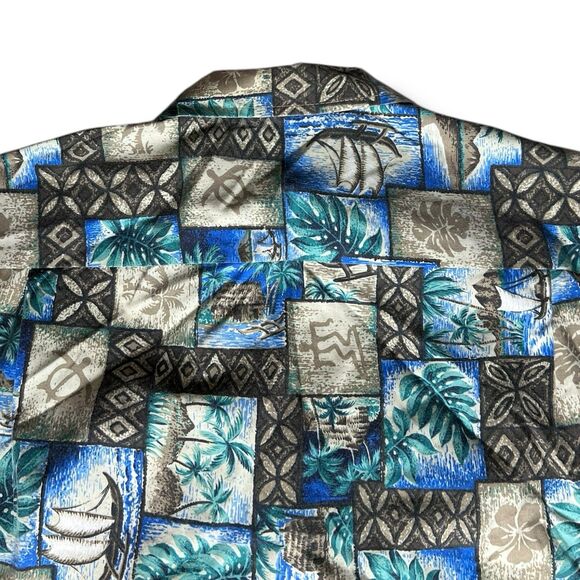 Vintage Royal Creations Hawaiian Floral Aloha Short Sleeve Shirt Men’s Size L - Picture 5 of 5